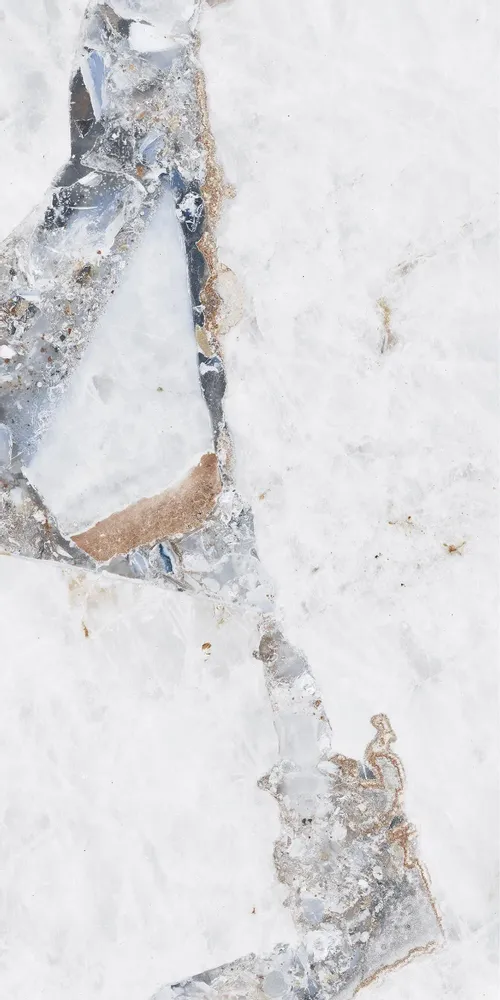 Revêtements sols intérieurs - Grès Cérame Effet Marbre Précieux Blanc Brillant 60X120 - EBRP193 (Ceramishop.fr) - CERAMISHOP