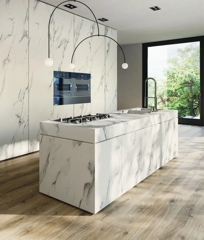 Revêtements sols intérieurs - Grès Cérame Effet Marbre Calacatta Mat 60X60 - ECAA107 (Ceramishop.fr) - CERAMISHOP