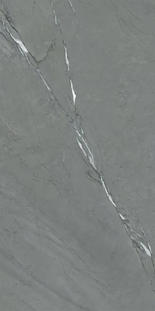 Indoor floor coverings - Stone-effect porcelain stoneware, anthracite matte finish, 60x120 cm - ECAE224 (Ceramishop.fr) - CERAMISHOP