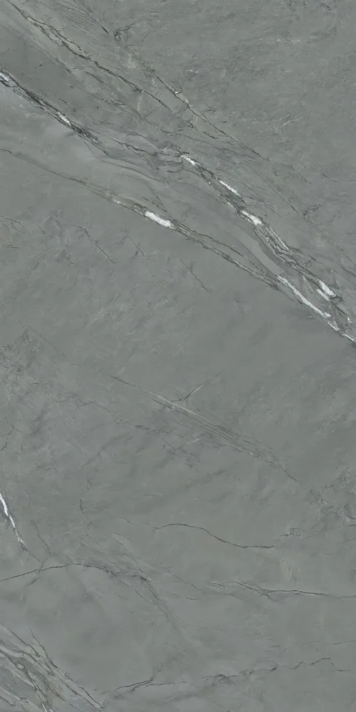 Indoor floor coverings - Stone-effect porcelain stoneware, anthracite matte finish, 60x120 cm - ECAE224 (Ceramishop.fr) - CERAMISHOP