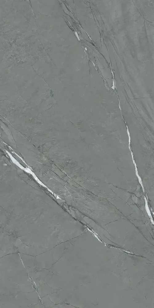 Indoor floor coverings - Stone-effect porcelain stoneware, anthracite matte finish, 60x120 cm - ECAE224 (Ceramishop.fr) - CERAMISHOP