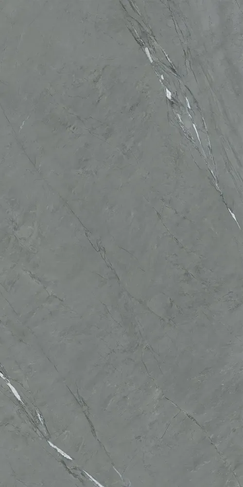 Indoor floor coverings - Stone-effect porcelain stoneware, anthracite matte finish, 60x120 cm - ECAE224 (Ceramishop.fr) - CERAMISHOP