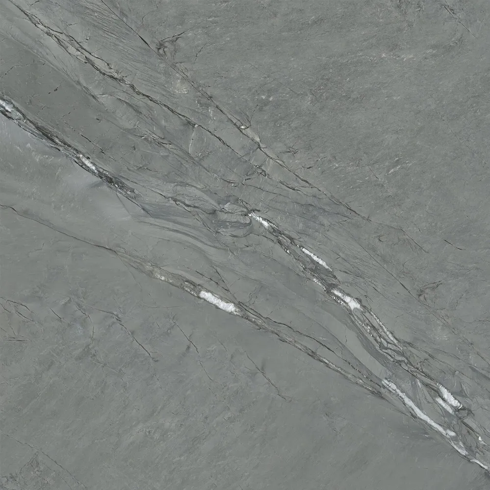 Indoor floor coverings - Stone-effect porcelain stoneware, anthracite matte finish, 60x60 cm - ECAE228 (Ceramishop.fr) - CERAMISHOP