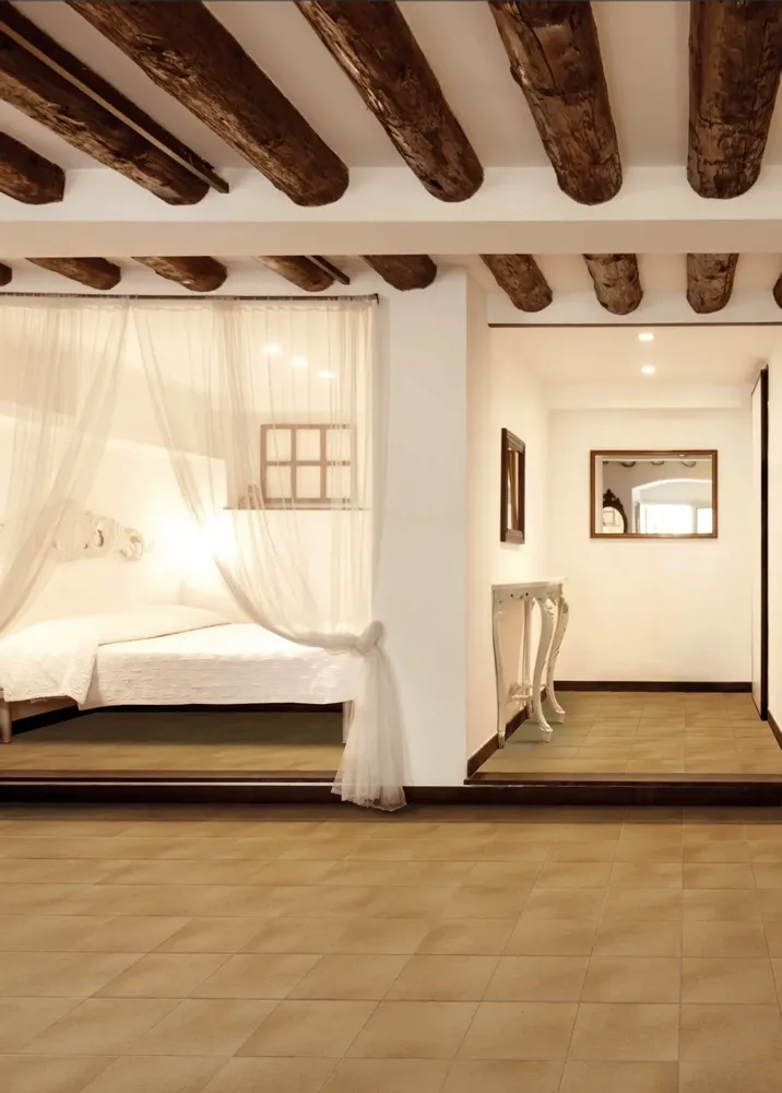 Indoor floor coverings - Porcelain Stoneware with Antique Beige Natural Cotto Effect 30X30 - ECEO1470 (Ceramishop.fr) - CERAMISHOP