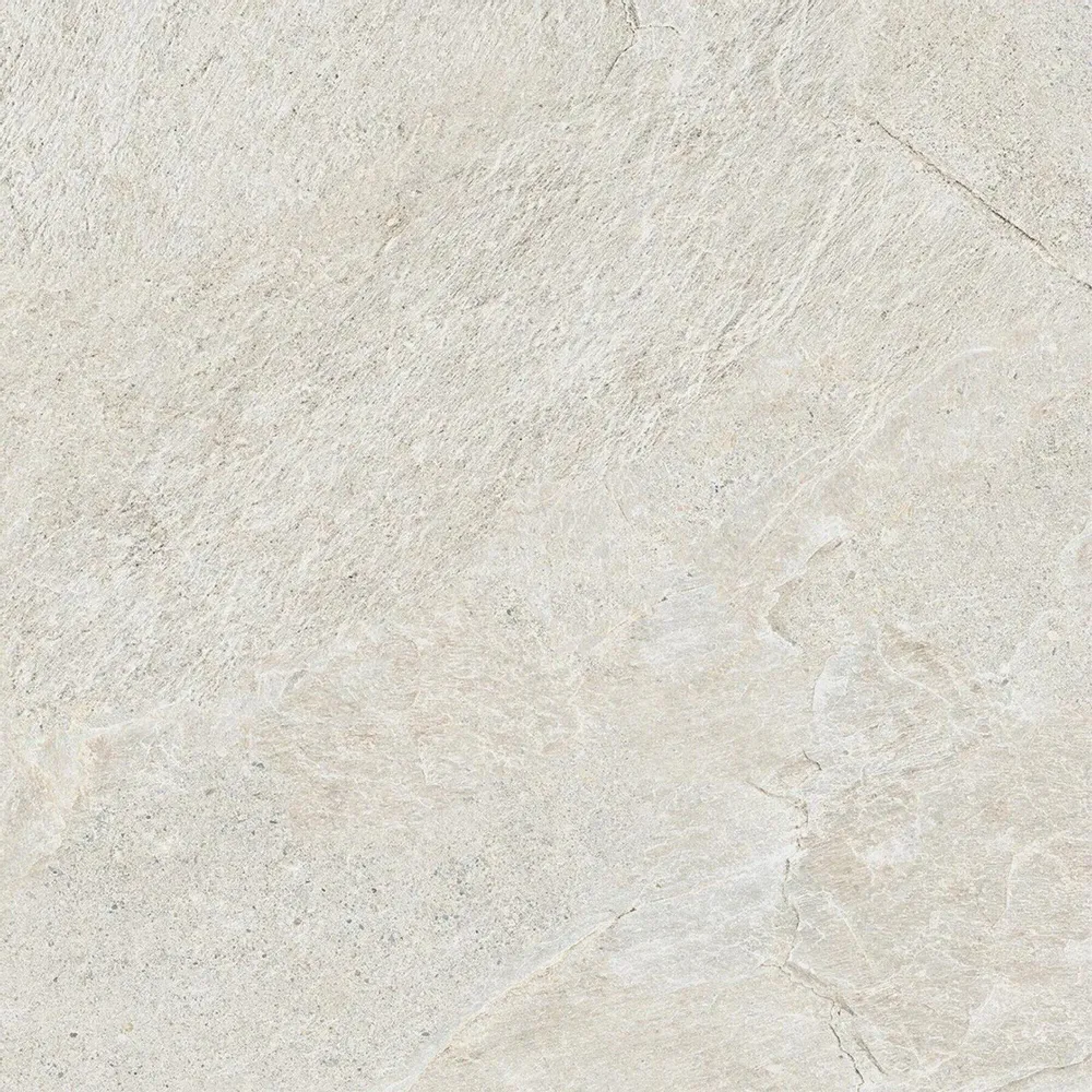 Indoor floor coverings - Deluxe White Matt Stone Effect Porcelain Stoneware RT 60X60 - EGDE1590 (Ceramishop.fr) - CERAMISHOP