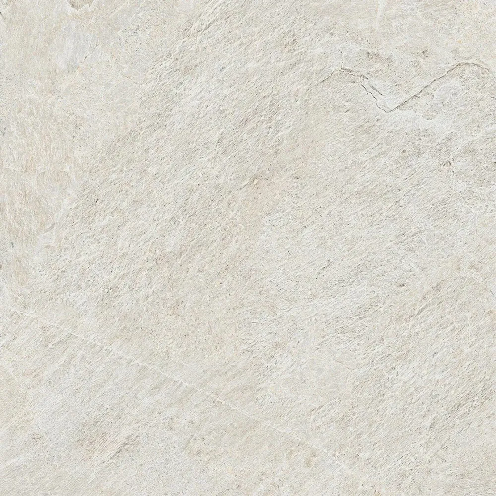 Indoor floor coverings - Deluxe White Matt Stone Effect Porcelain Stoneware RT 60X60 - EGDE1590 (Ceramishop.fr) - CERAMISHOP