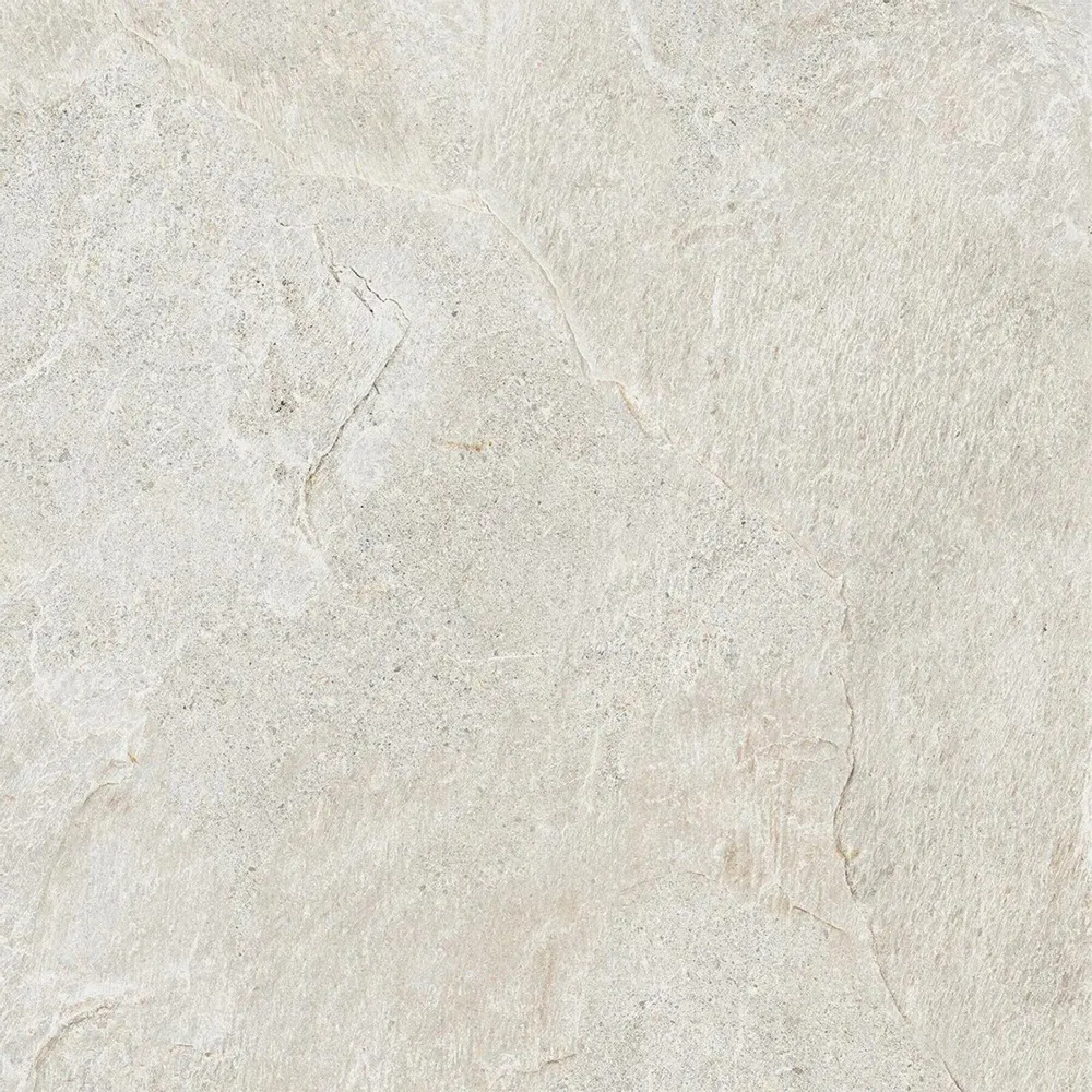 Indoor floor coverings - Deluxe White Matt Stone Effect Porcelain Stoneware RT 60X60 - EGDE1590 (Ceramishop.fr) - CERAMISHOP