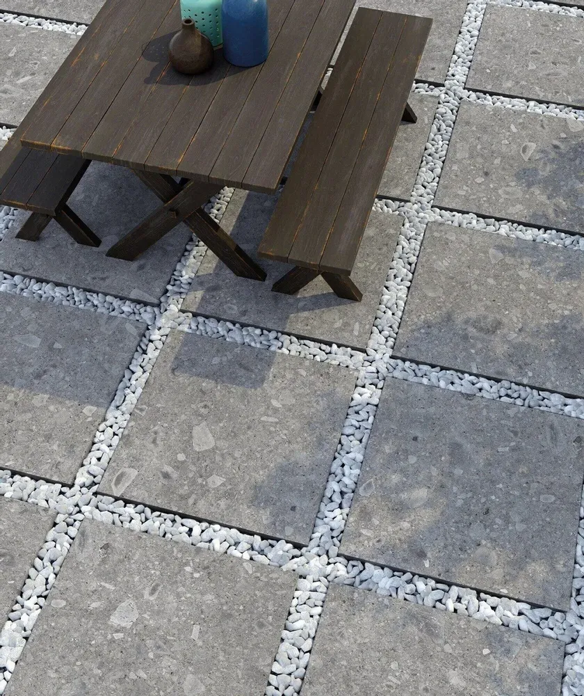 Outdoor floor coverings - Ceppo Di Gré Gray Non-Slip Stone Effect Porcelain Tiles 60X120 - ECGG237 (Ceramishop.fr) - CERAMISHOP