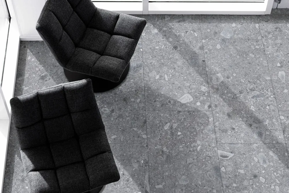 Indoor floor coverings - Ceppo Di Gré Stone Effect Porcelain Tiles Matt Gray 60X120 - ECGG231 (Ceramishop.fr) - CERAMISHOP