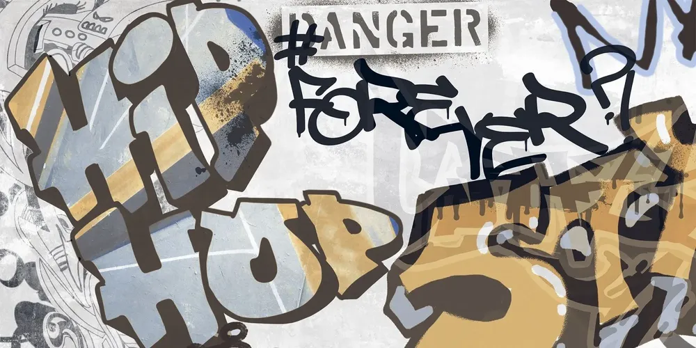 Revêtements sols intérieurs - Revêtement En Grès Cérame Décoré Graffiti Blanc Rt 60X120 - EGWE1706 (Ceramishop.fr) - CERAMISHOP