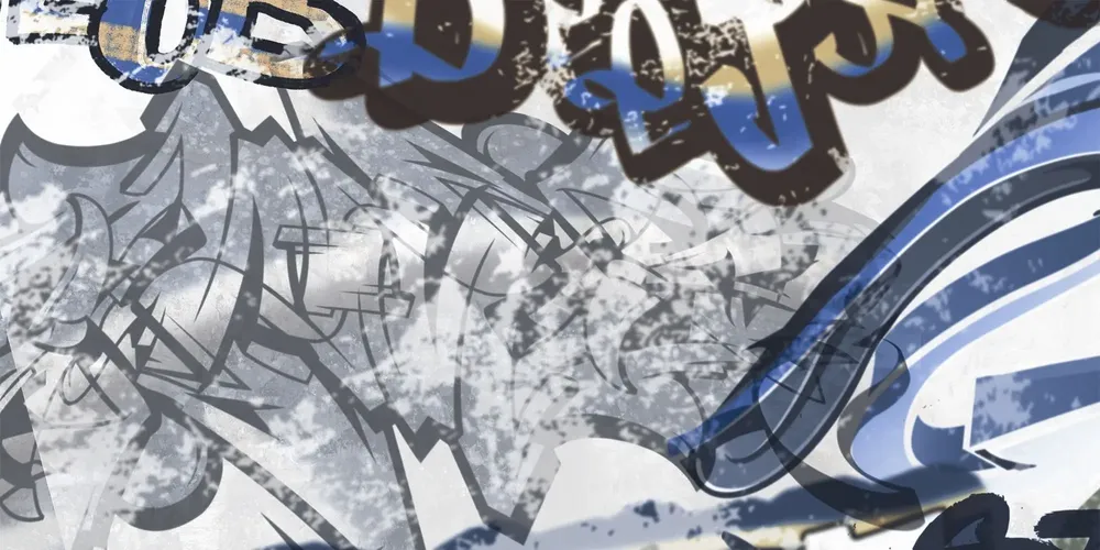 Revêtements sols intérieurs - Revêtement En Grès Cérame Décoré Graffiti Blanc Rt 60X120 - EGWE1706 (Ceramishop.fr) - CERAMISHOP