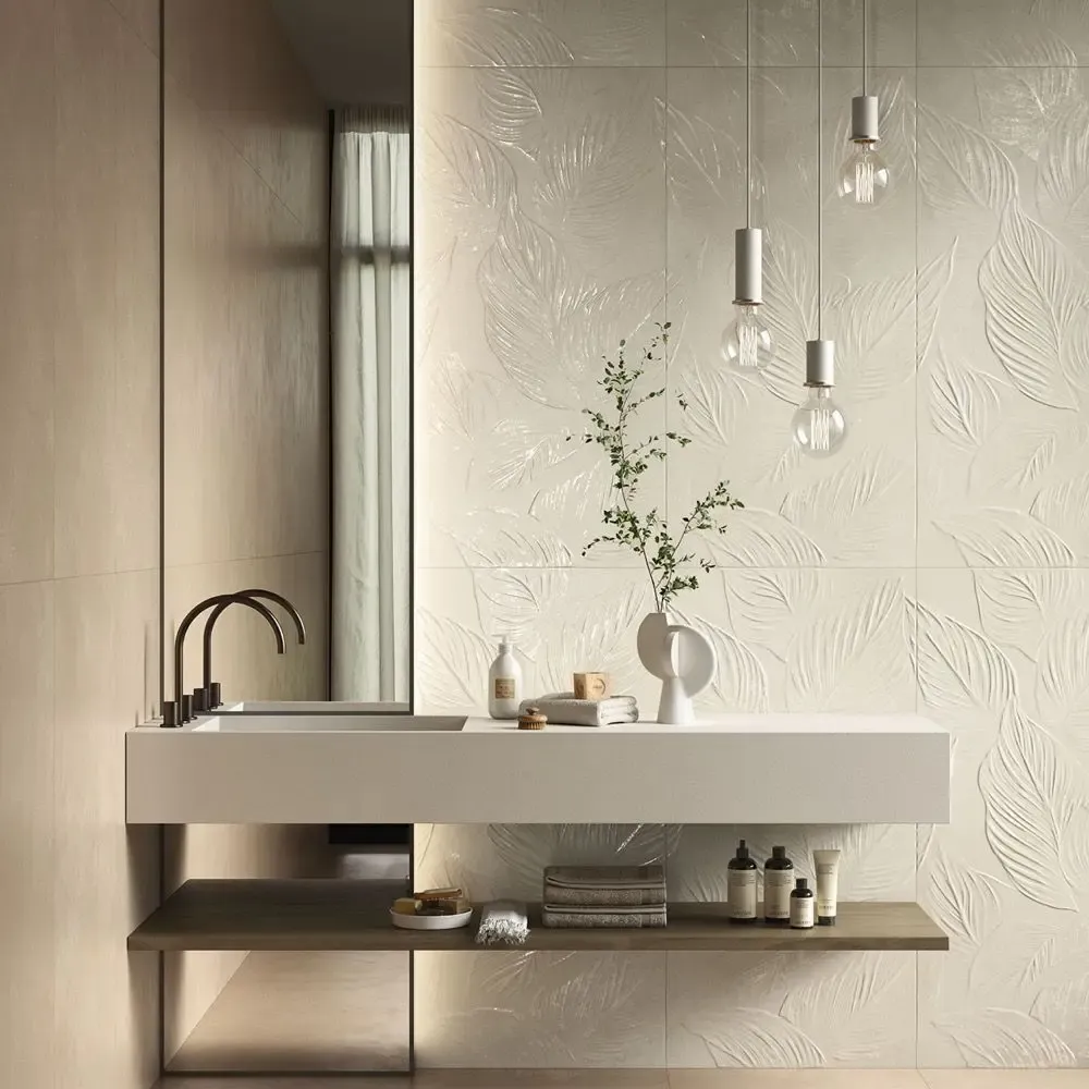 Indoor floor coverings - Concrete Effect Sand Porcelain Tile 60X120 - Cs25117 (Ceramishop.fr) - CERAMISHOP