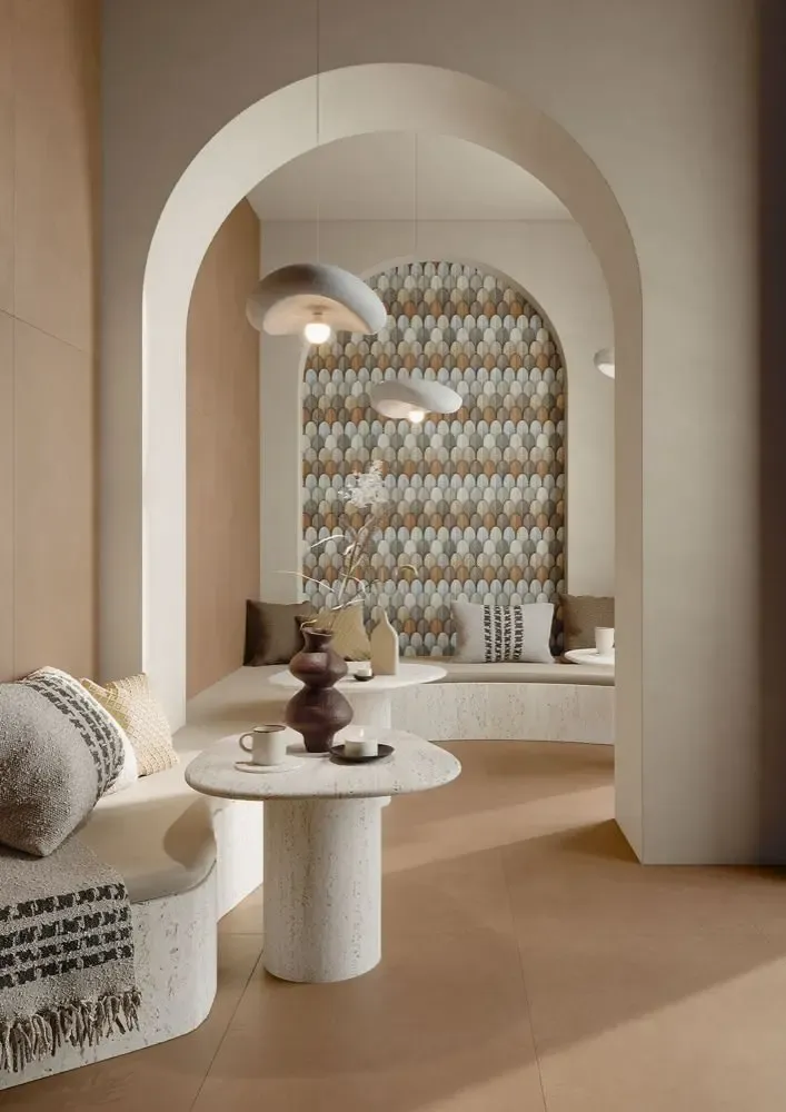 Revêtements sols intérieurs - Carreau En Grès Cérame Effet Béton Caramel 60X120 - Cs25118 (Ceramishop.fr) - CERAMISHOP