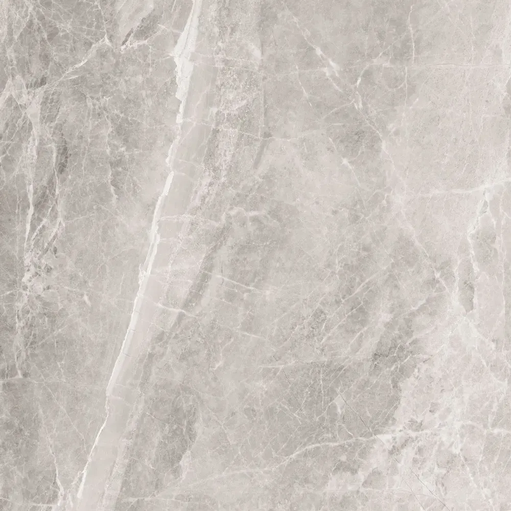 Indoor floor coverings - Refined Marble Effect Porcelain Stoneware, Light Matte Grey, 60x60 - ECOR811 (Ceramishop.fr) - CERAMISHOP