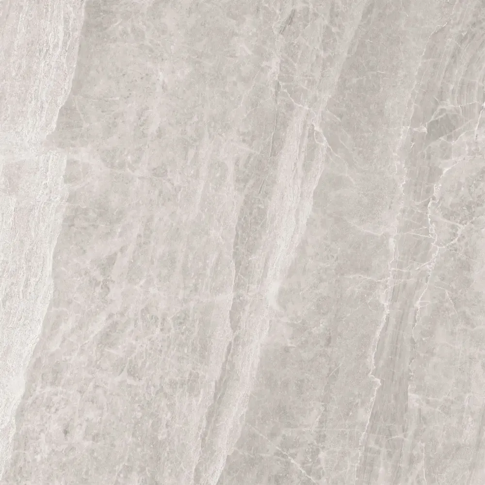 Indoor floor coverings - Refined Marble Effect Porcelain Stoneware, Light Matte Grey, 60x60 - ECOR811 (Ceramishop.fr) - CERAMISHOP