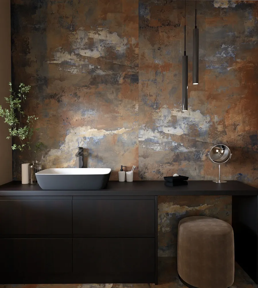 Indoor floor coverings - Corten Industrial Concrete Effect Porcelain Stoneware 60X120 - ECPM035 (Ceramishop.fr) - CERAMISHOP