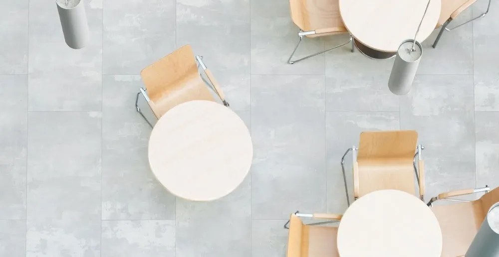 Indoor floor coverings - White Industrial Concrete Effect Porcelain Stoneware 60X120 - ECPW026 (Ceramishop.fr) - CERAMISHOP