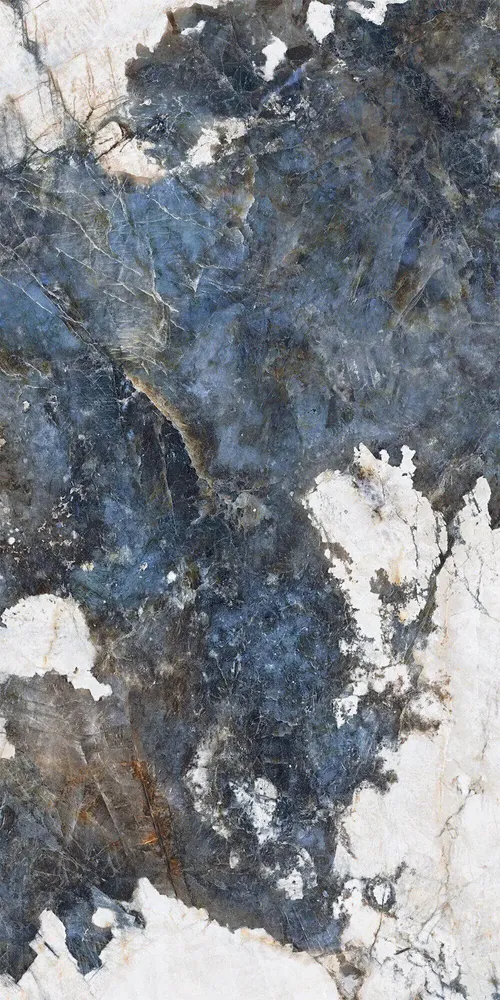 Indoor floor coverings - Glossy Blue Crystal Marble Effect Porcelain Stoneware 60X120 - ECRS197 (Ceramishop.fr) - CERAMISHOP