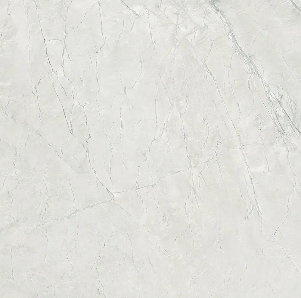 Indoor floor coverings - Stone-effect porcelain stoneware, matte white, 60x60 cm - ECWE225 (Ceramishop.fr) - CERAMISHOP