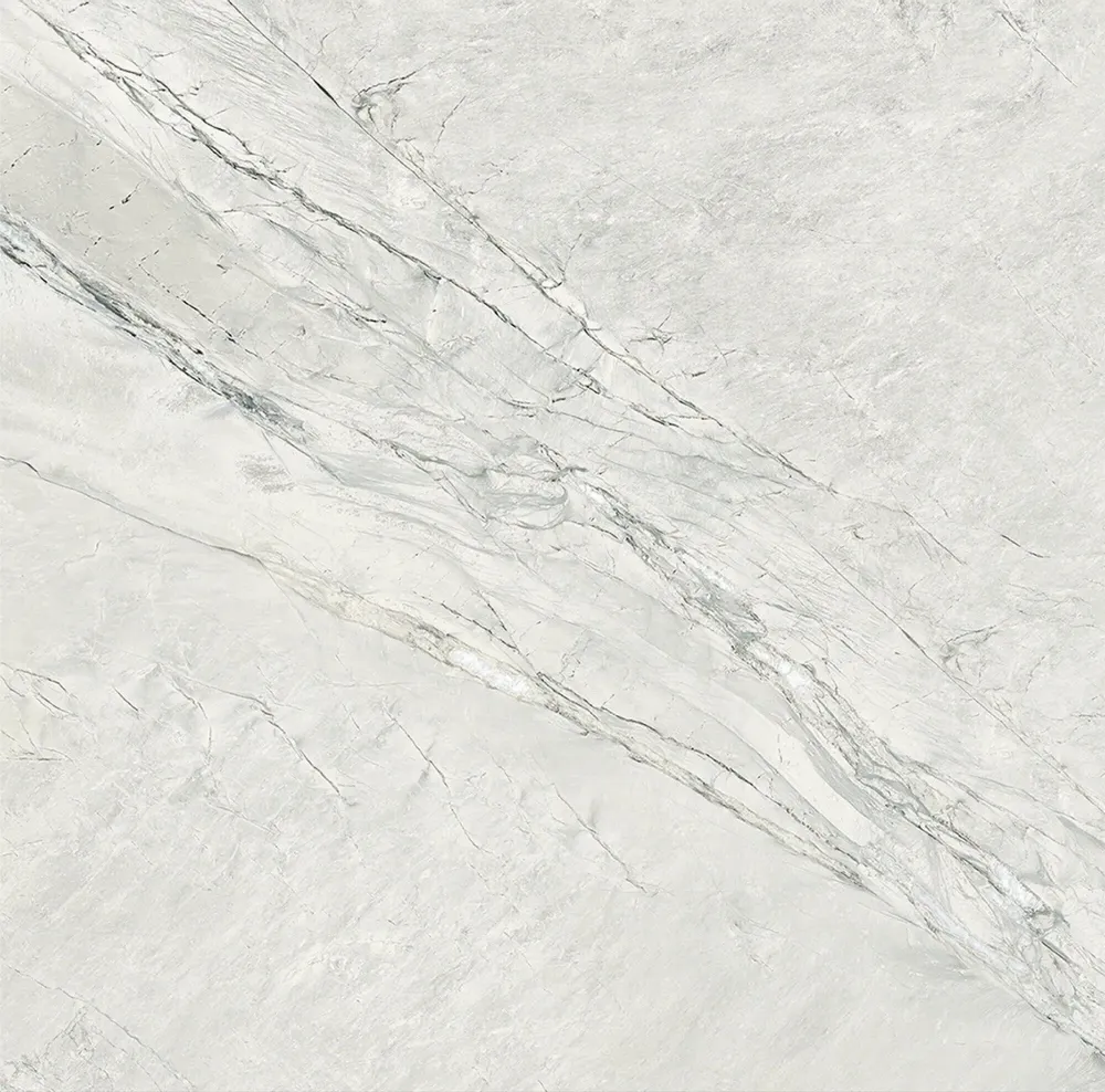 Indoor floor coverings - Stone-effect porcelain stoneware, matte white, 60x60 cm - ECWE225 (Ceramishop.fr) - CERAMISHOP