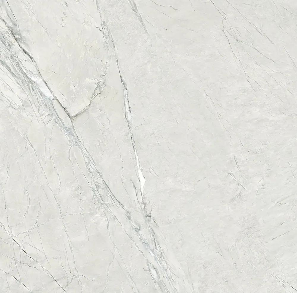 Indoor floor coverings - Stone-effect porcelain stoneware, matte white, 60x60 cm - ECWE225 (Ceramishop.fr) - CERAMISHOP