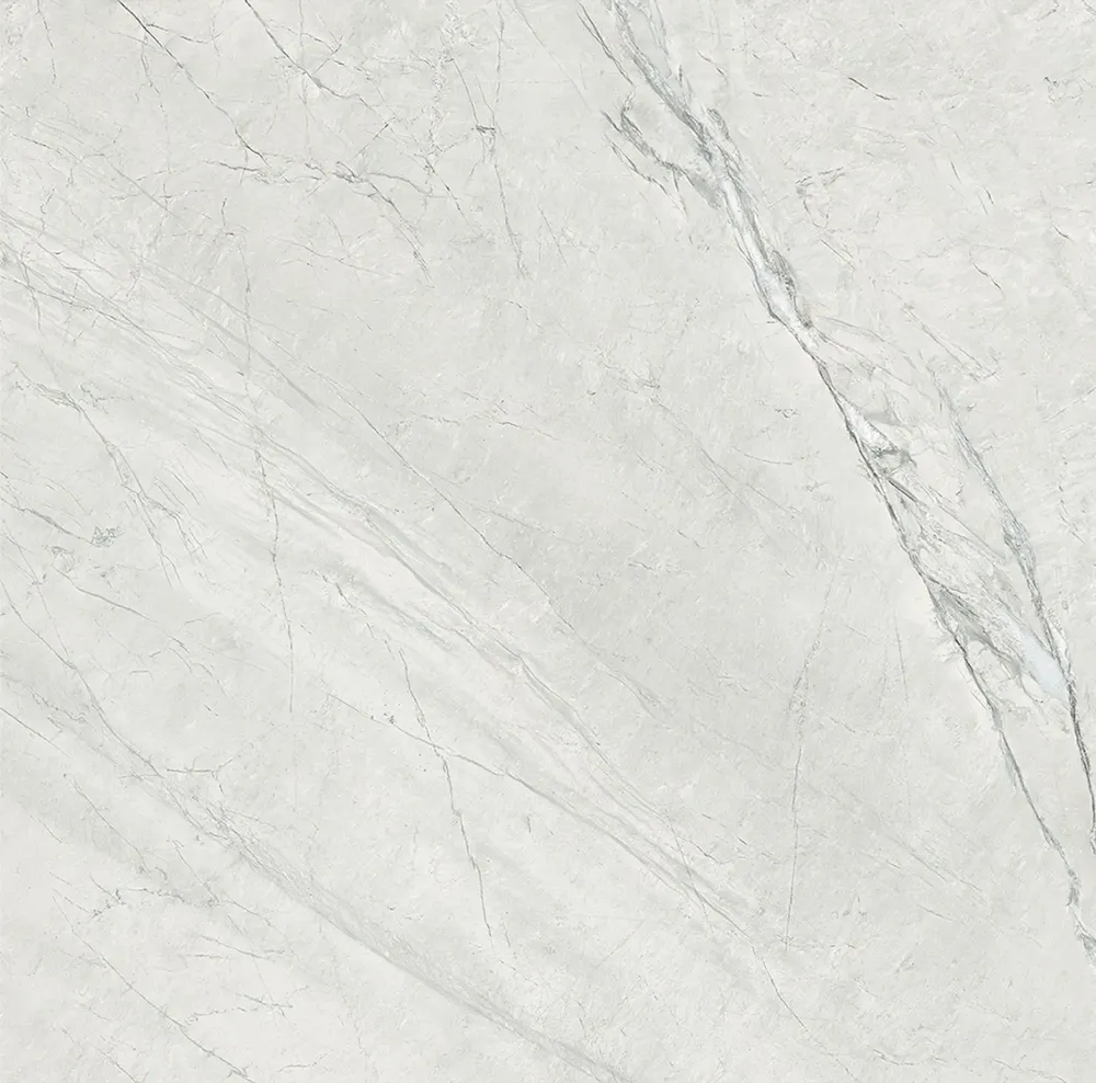 Indoor floor coverings - Stone-effect porcelain stoneware, matte white, 60x60 cm - ECWE225 (Ceramishop.fr) - CERAMISHOP