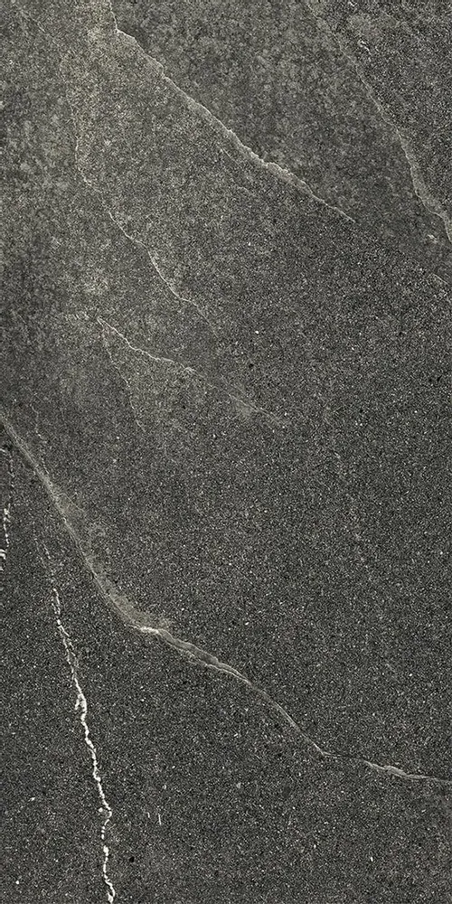 Indoor floor coverings - Black Delicate Stone Effect Porcelain Tile 30X60 - Ei6054 (Ceramishop.fr) - CERAMISHOP
