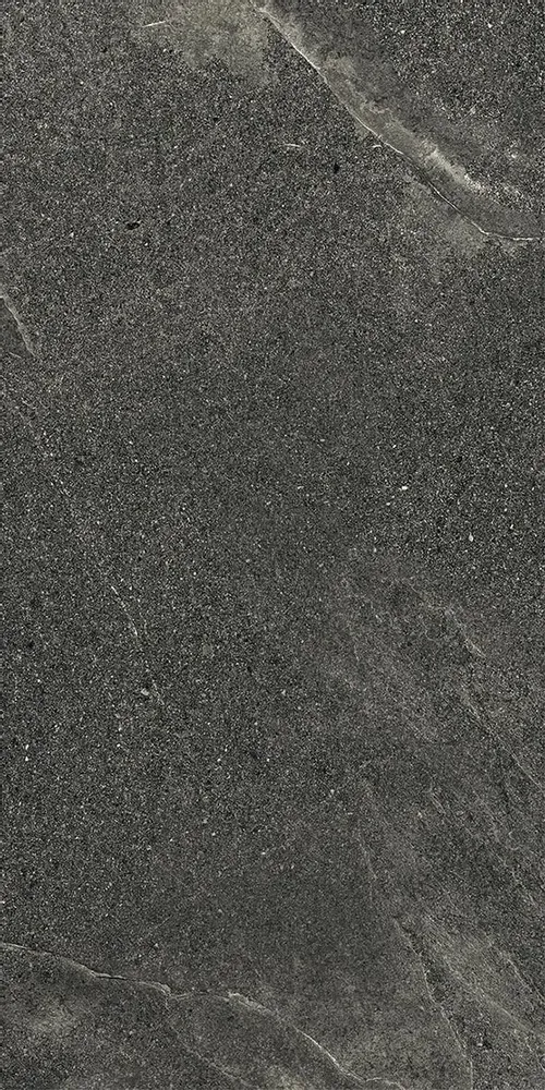Indoor floor coverings - Black Delicate Stone Effect Porcelain Tile 30X60 - Ei6054 (Ceramishop.fr) - CERAMISHOP