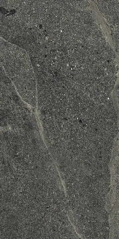 Indoor floor coverings - Black Delicate Stone Effect Porcelain Tile 30X60 - Ei6054 (Ceramishop.fr) - CERAMISHOP
