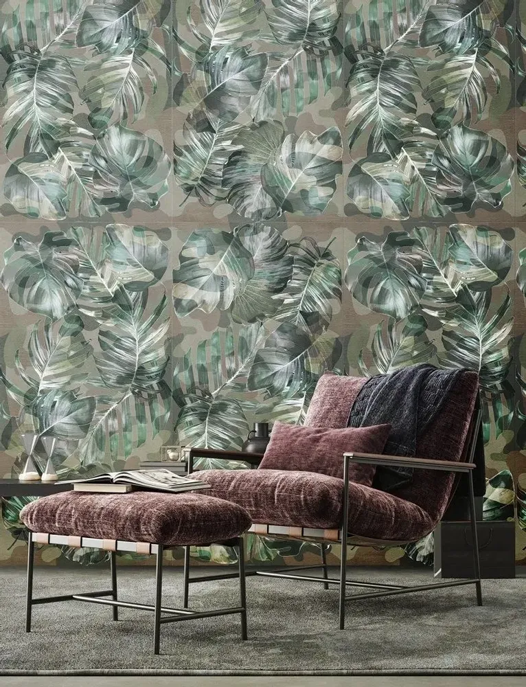 Indoor floor coverings - Decorated Porcelain Stoneware Tile 05 60X120 - EWTK1494 (Ceramishop.fr) - CERAMISHOP