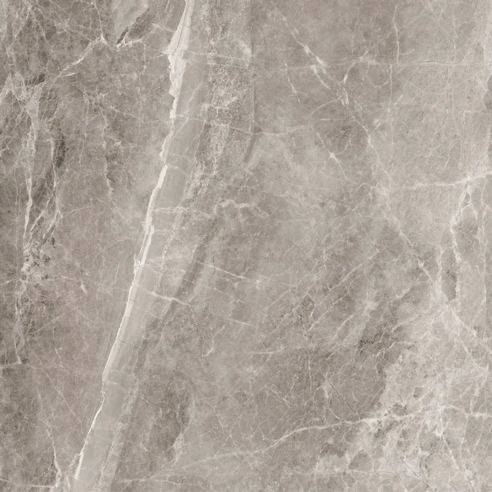 Indoor floor coverings - Refined Marble Effect Porcelain Stoneware, Matte Grey, 60x60 - ECVE812 (Ceramishop.fr) - CERAMISHOP