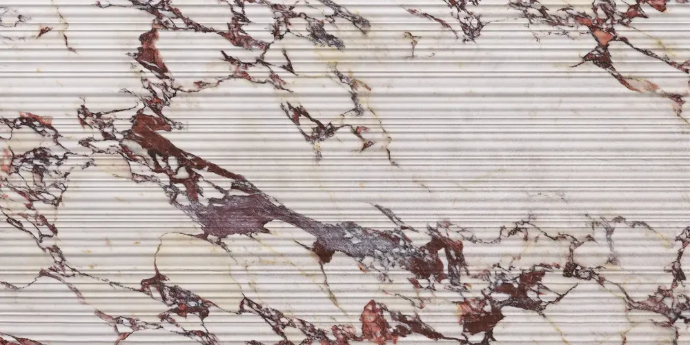 Indoor floor coverings - Matte Purple Calacatta Effect Porcelain Stoneware Cladding Rt 60X120 - ECVF1551 (Ceramishop.fr) - CERAMISHOP