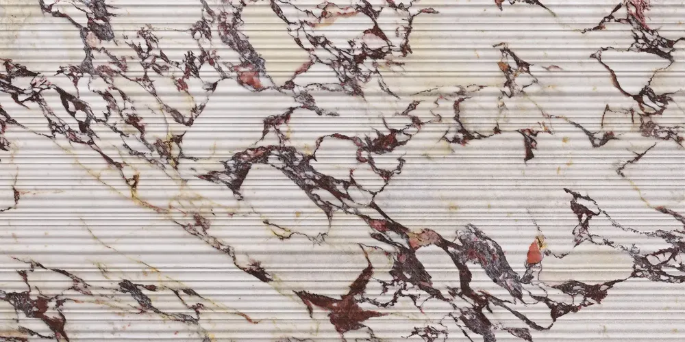 Indoor floor coverings - Matte Purple Calacatta Effect Porcelain Stoneware Cladding Rt 60X120 - ECVF1551 (Ceramishop.fr) - CERAMISHOP