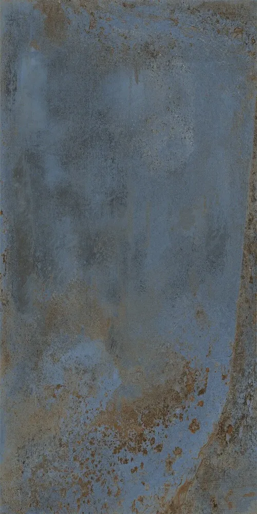 Indoor floor coverings - Blue Oxidized Metal Effect Porcelain Stoneware 60X120 - EFBE057 (Ceramishop.fr) - CERAMISHOP