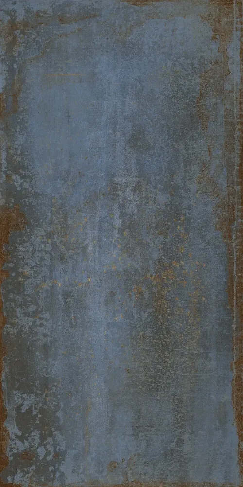 Indoor floor coverings - Blue Oxidized Metal Effect Porcelain Stoneware 60X120 - EFBE057 (Ceramishop.fr) - CERAMISHOP