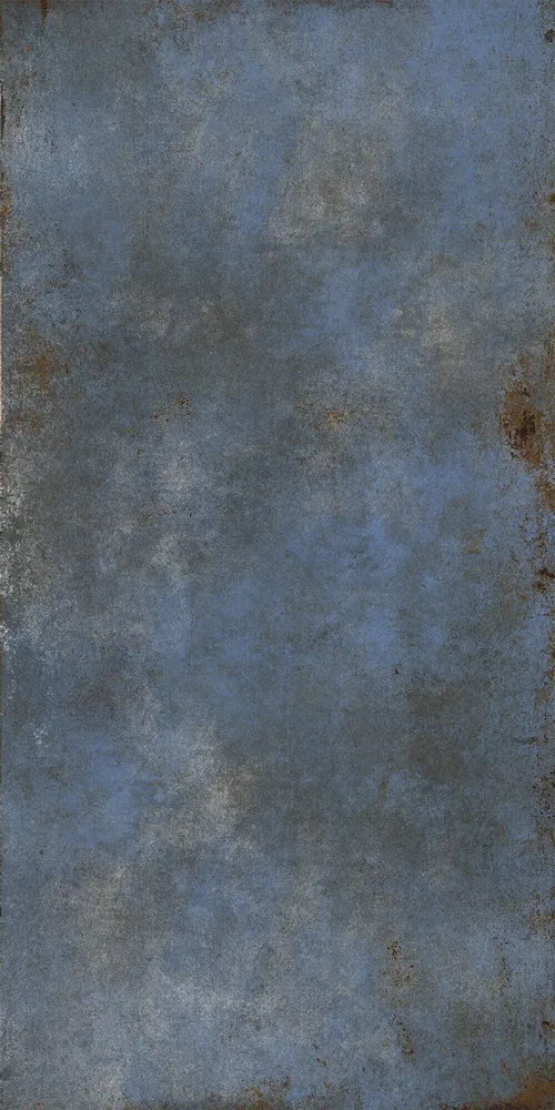 Indoor floor coverings - Blue Oxidized Metal Effect Porcelain Stoneware 60X120 - EFBE057 (Ceramishop.fr) - CERAMISHOP