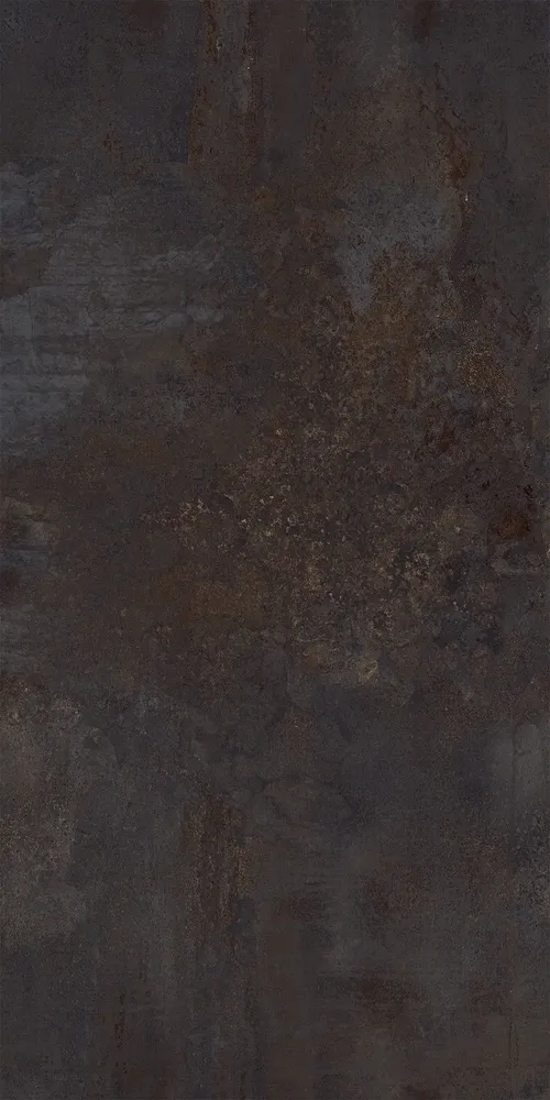 Indoor floor coverings - Black Oxidized Metal Effect Porcelain Stoneware 60X120 - EFBK045 (Ceramishop.fr) - CERAMISHOP