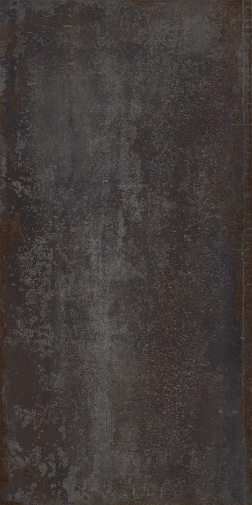 Indoor floor coverings - Black Oxidized Metal Effect Porcelain Stoneware 60X120 - EFBK045 (Ceramishop.fr) - CERAMISHOP