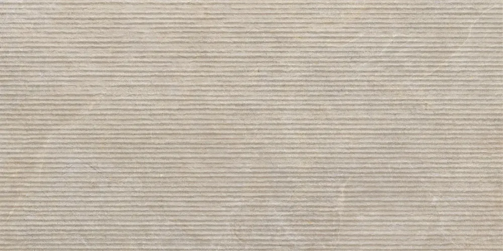 Indoor floor coverings - Deluxe Beige Grooved Stone Effect Porcelain Tile Rt 60X120 - EGCG1587 (Ceramishop.fr) - CERAMISHOP