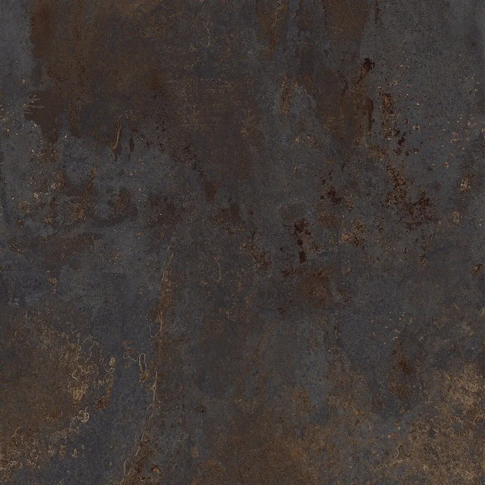 Indoor floor coverings - Black Oxidized Metal Effect Porcelain Stoneware 60x60 - EFBK047 (Ceramishop.fr) - CERAMISHOP