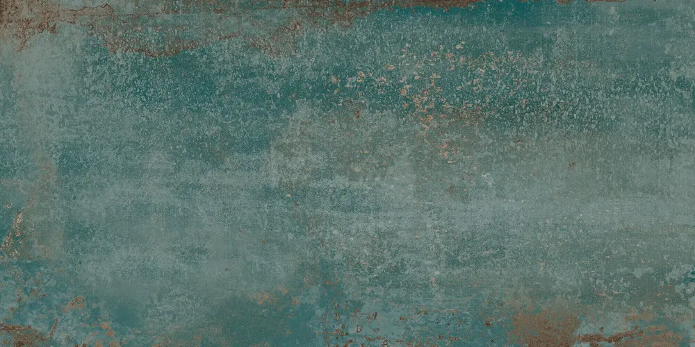 Indoor floor coverings - Green Oxidized Metal Effect Porcelain Stoneware 60X120 - EFJO053 (Ceramishop.fr) - CERAMISHOP