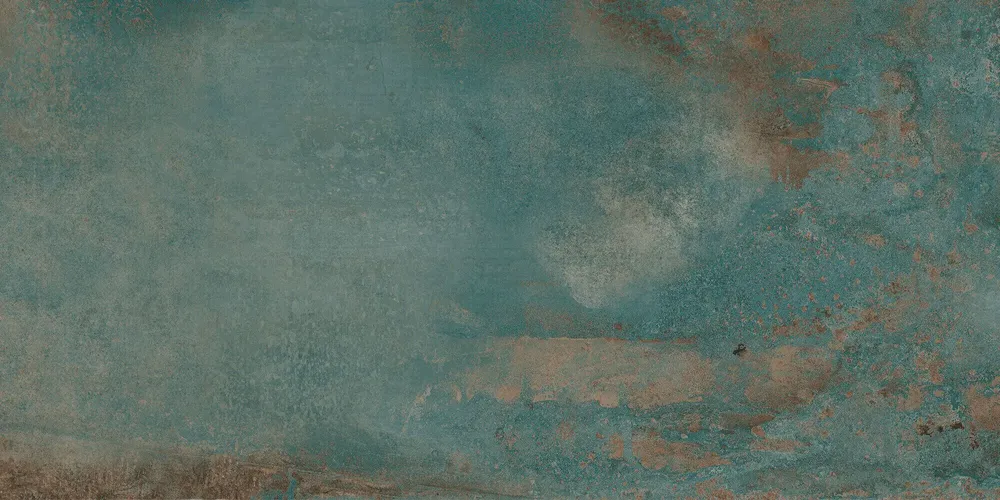 Indoor floor coverings - Green Oxidized Metal Effect Porcelain Stoneware 60X120 - EFJO053 (Ceramishop.fr) - CERAMISHOP