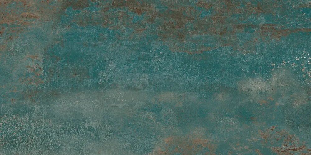 Indoor floor coverings - Green Oxidized Metal Effect Porcelain Stoneware 60X120 - EFJO053 (Ceramishop.fr) - CERAMISHOP