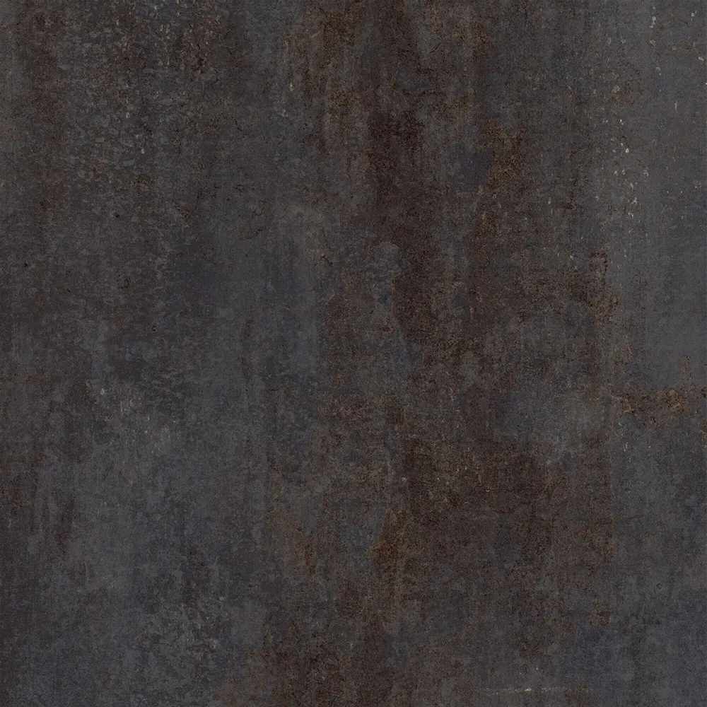 Indoor floor coverings - Black Oxidized Metal Effect Porcelain Stoneware 80x80 - EFBK046 (Ceramishop.fr) - CERAMISHOP