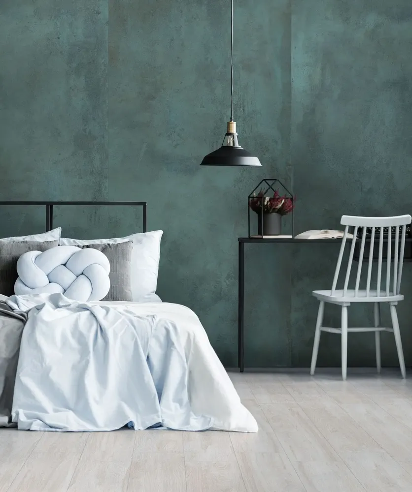 Indoor floor coverings - Green Metallic Concrete Effect Porcelain Stoneware 60x60 - EMED525 (Ceramishop.fr) - CERAMISHOP