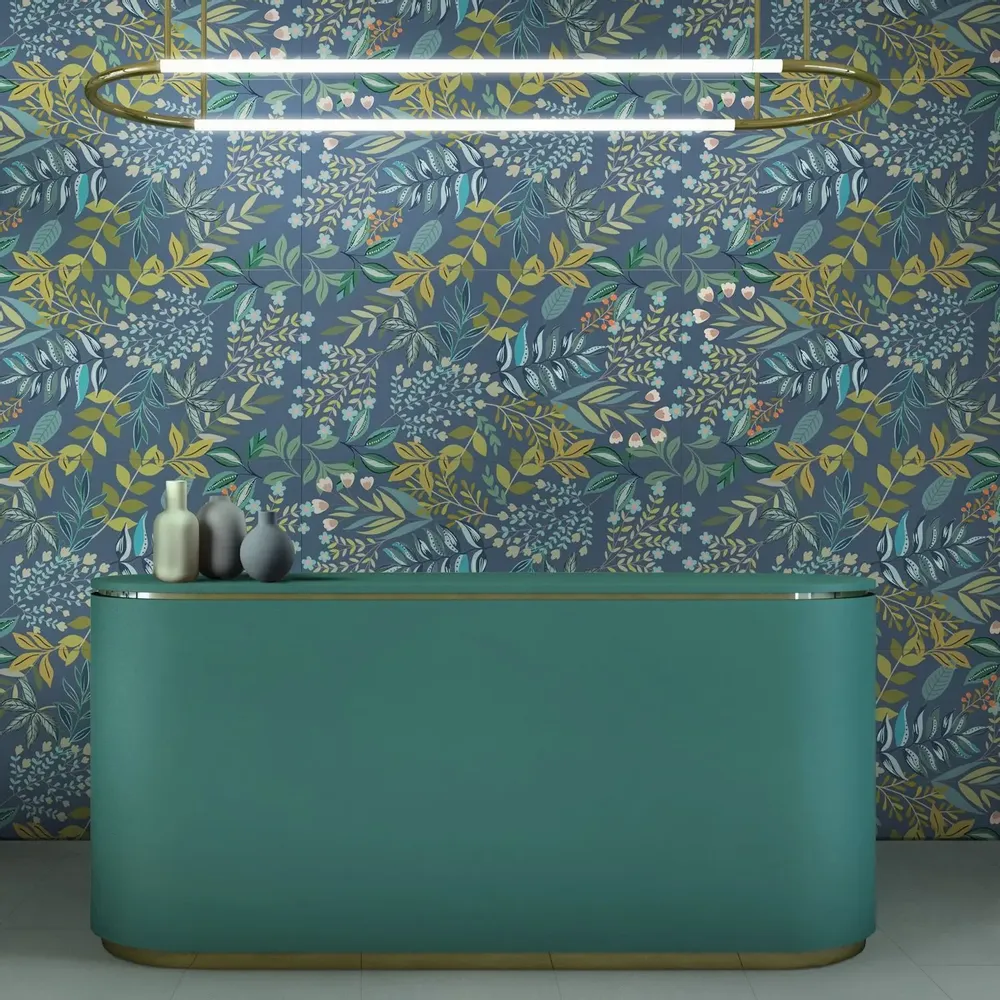 Indoor floor coverings - Decorated Porcelain Stoneware Tile 07 60X120 - EWTM1498 (Ceramishop.fr) - CERAMISHOP