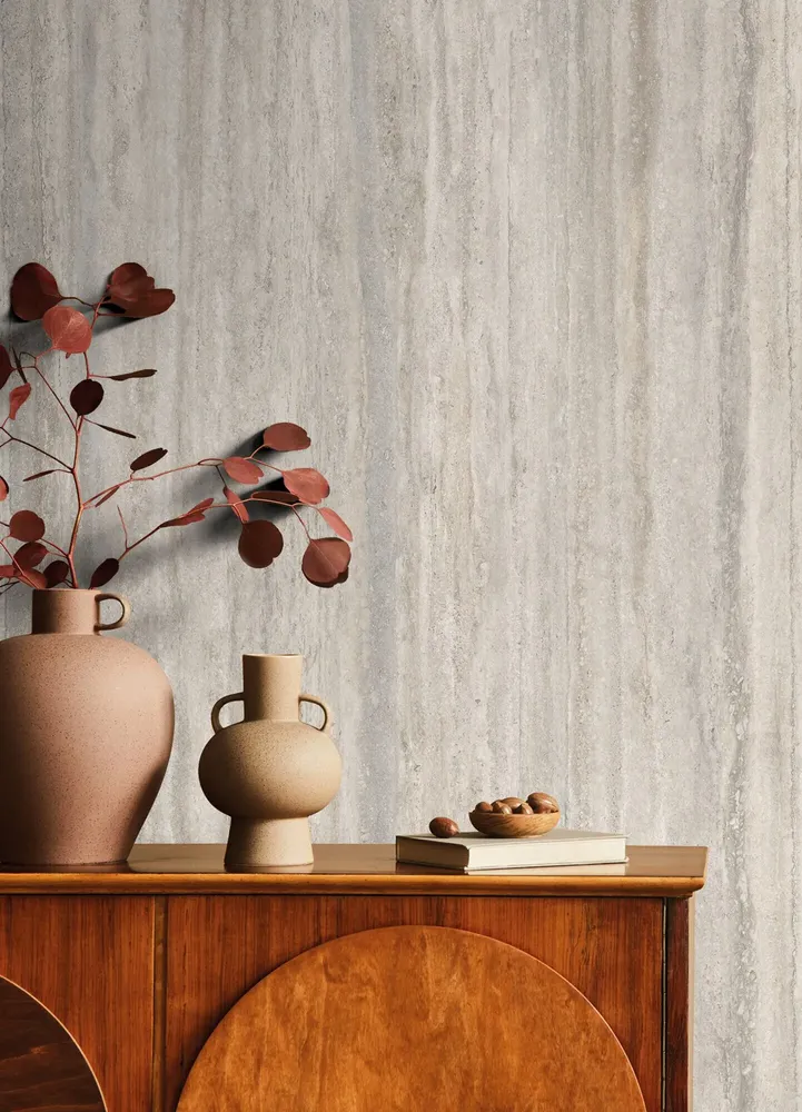 Revêtements sols intérieurs - Grès Cérame Effet Marbre Travertin Veiné Ivoire Mat 60X60 - ENVC895 (Ceramishop.fr) - CERAMISHOP