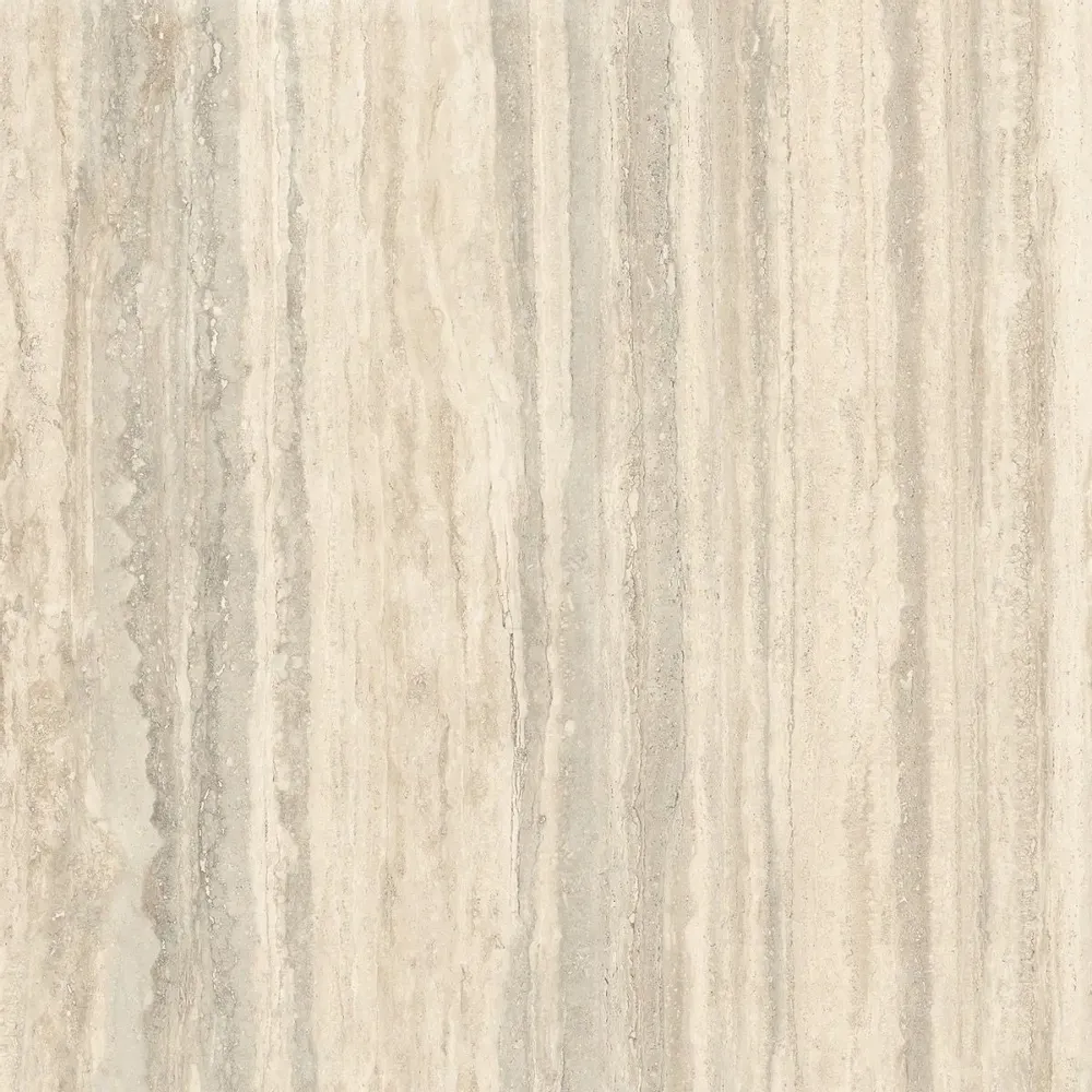 Revêtements sols intérieurs - Grès Cérame Effet Marbre Travertin Veiné Ivoire Mat 60X60 - ENVC895 (Ceramishop.fr) - CERAMISHOP