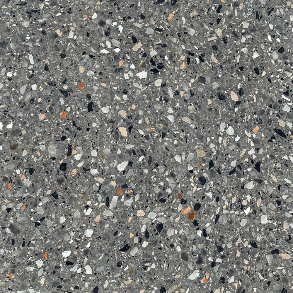 Revêtements sols intérieurs - Grès Cérame Effet Pierre Terrazzo Gris 60X60 - EMYA1135 (Ceramishop.fr) - CERAMISHOP
