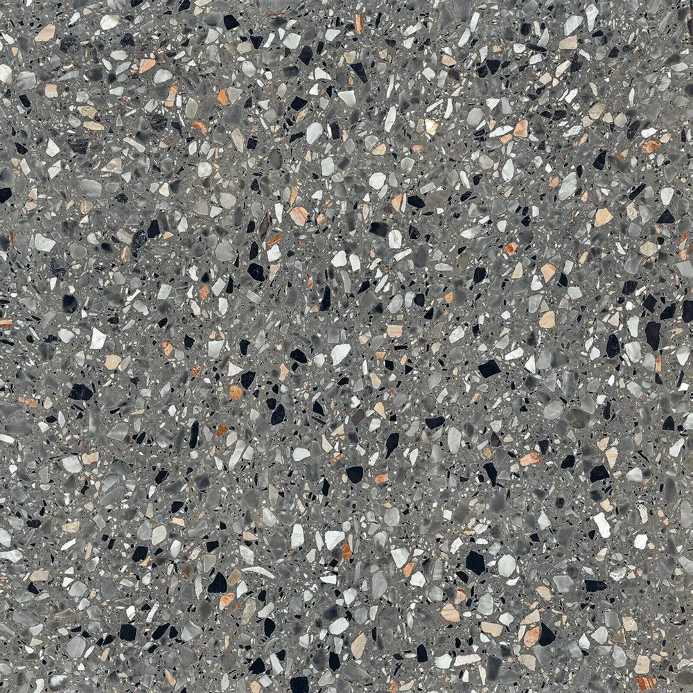 Revêtements sols intérieurs - Grès Cérame Effet Pierre Terrazzo Gris 60X60 - EMYA1135 (Ceramishop.fr) - CERAMISHOP